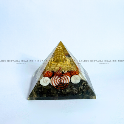 SHREE YANTRA WITH GOMTI RUDRAKSH PYRAMID (Wealth, Protection & Divine Energy) image 5