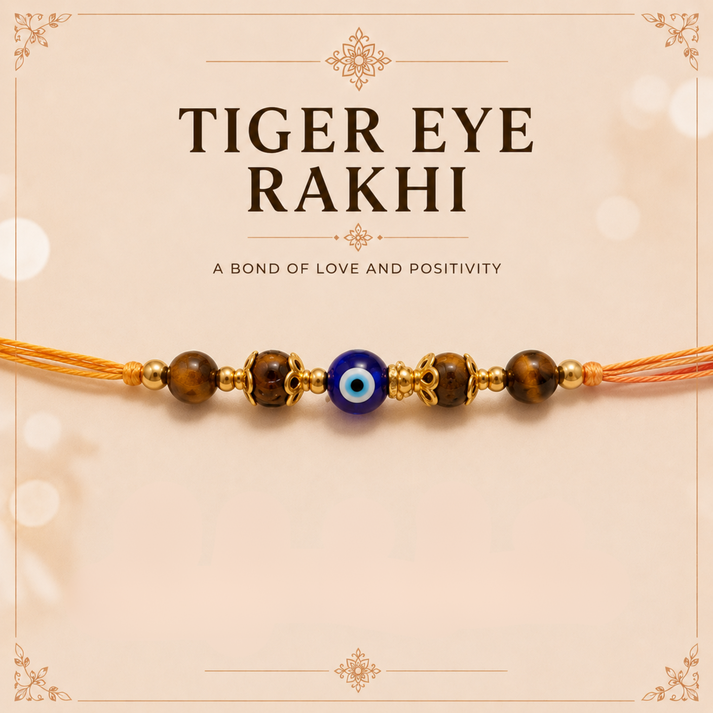Tiger Eye Crystal Rakhi