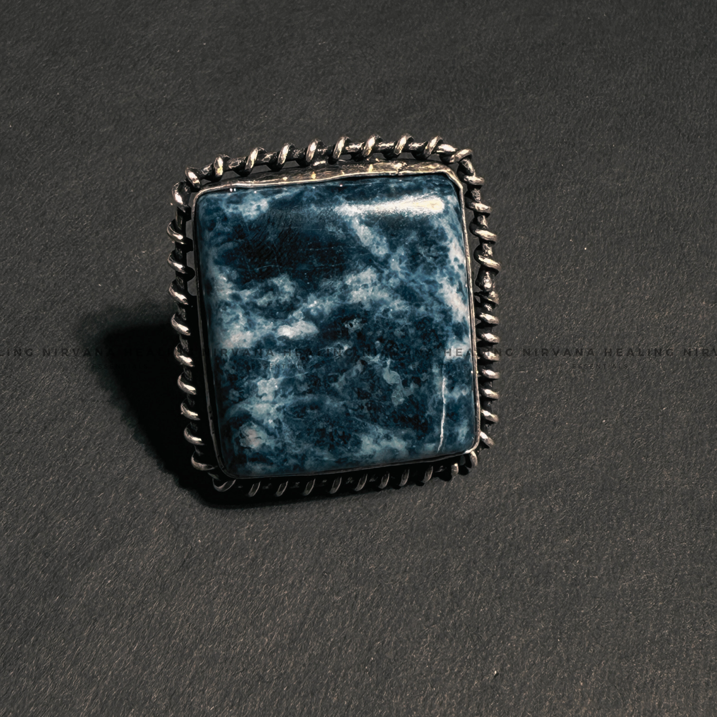 SODALITE SQUARE RING (Sodalite Creativity, Expression, Logic And Communication) image 4