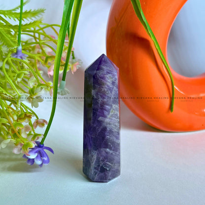 AMETHYST TOWER (Meditation, Stress Reduction, Intuition and Manifestation) image 0