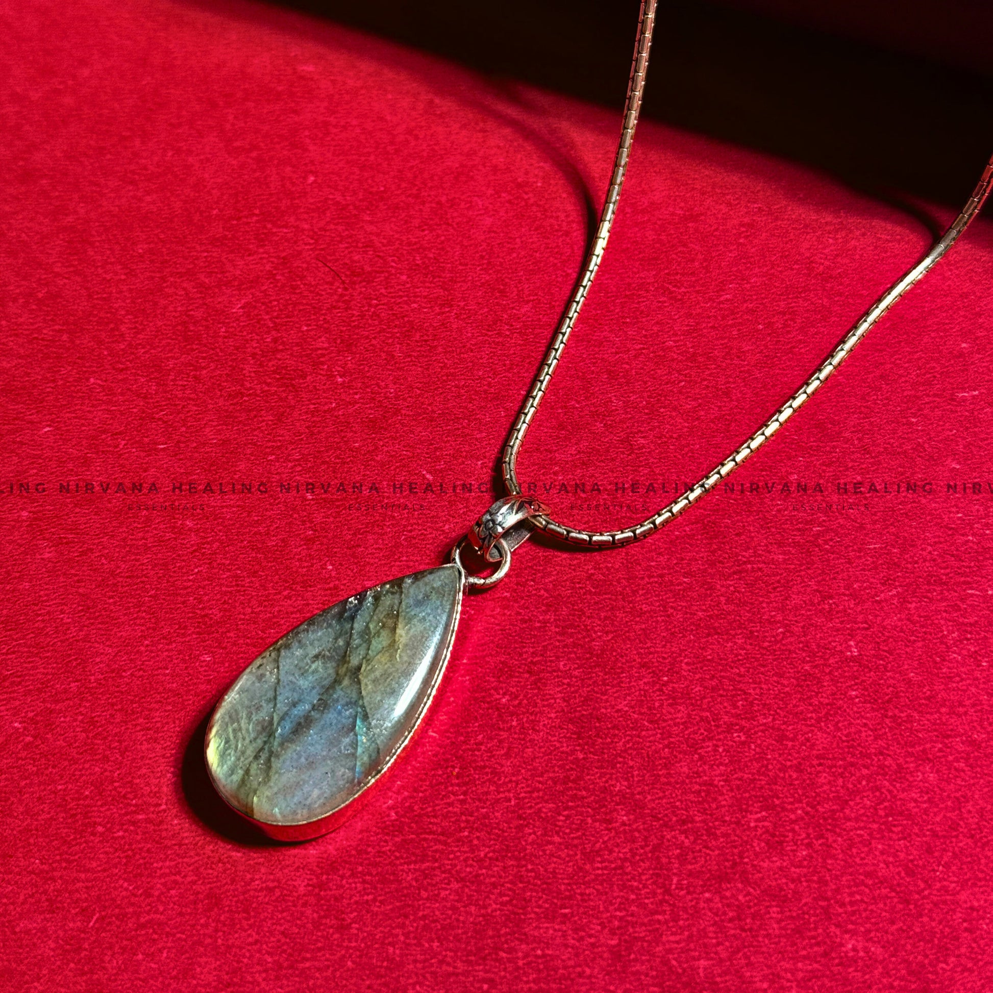 LABRADORITE CRYSTAL DESIGNER PENDANT (Intuition, Inner Power And Transformation).    image 6