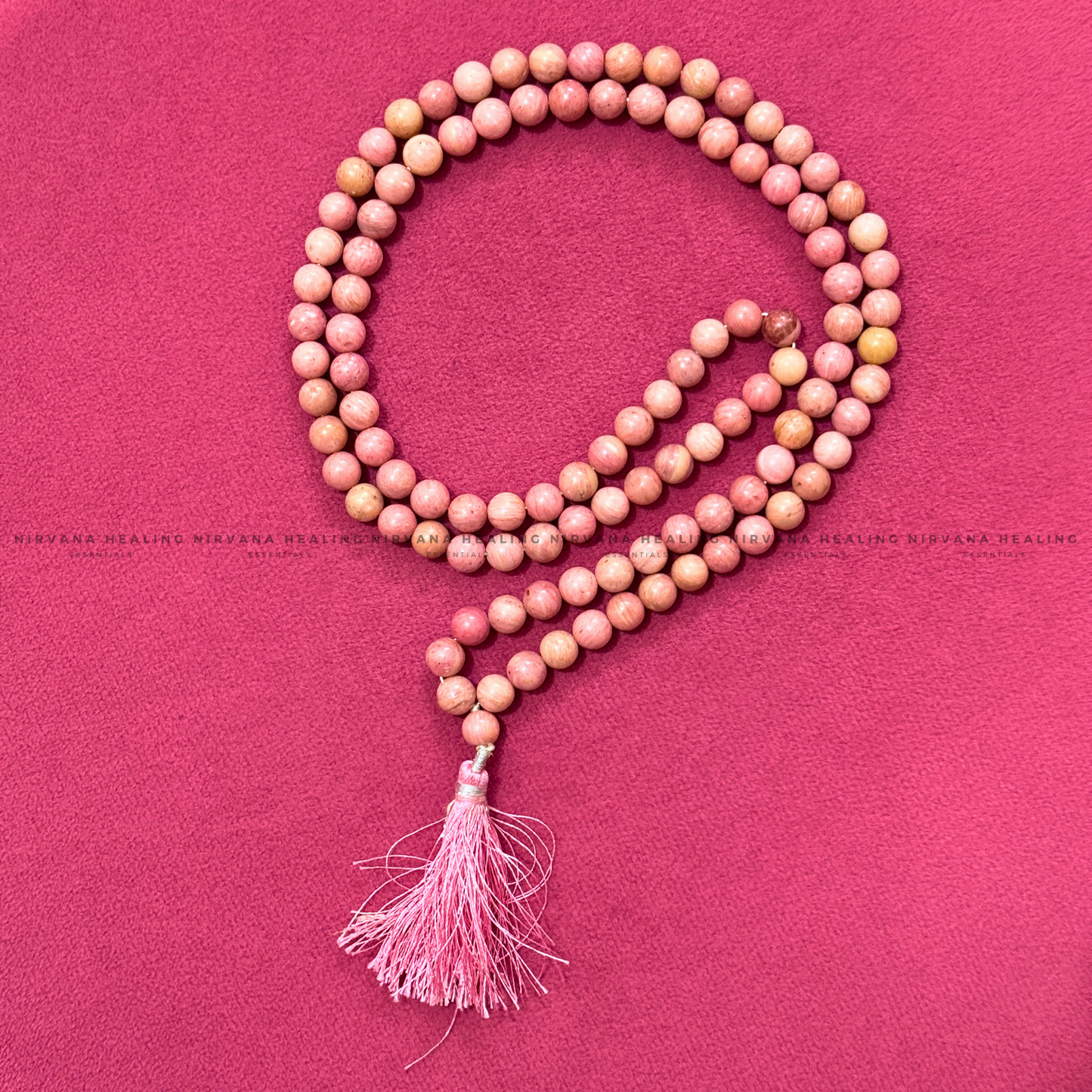 RHODONITE MALA (Compassion, Emotional Healing, Loving Vibration And Self Love) image 2