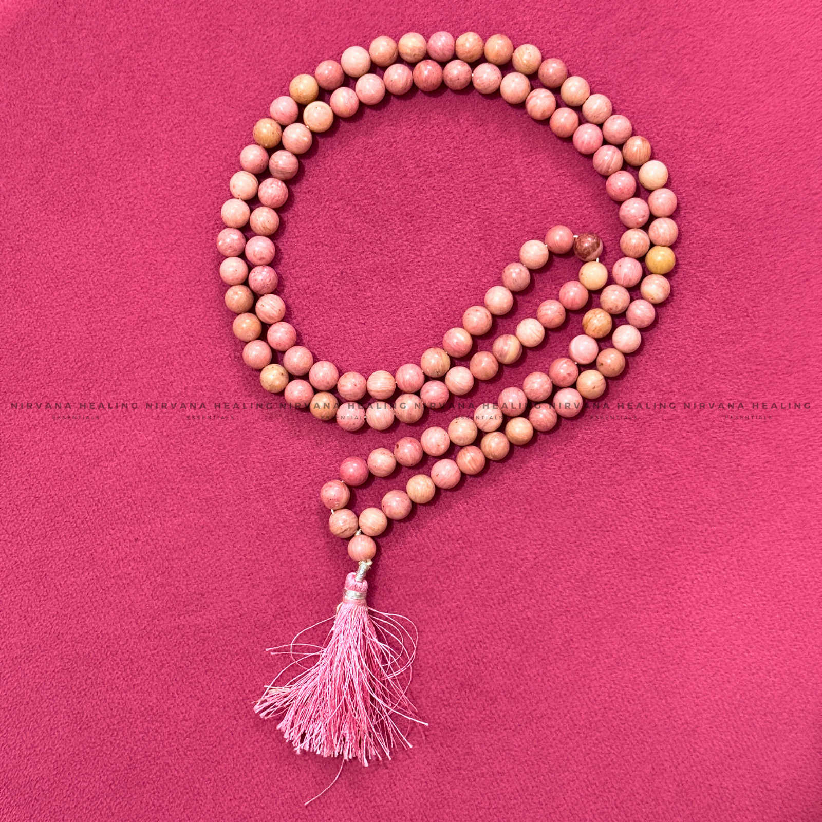 RHODONITE MALA (Compassion, Emotional Healing, Loving Vibration And Self Love) image 2