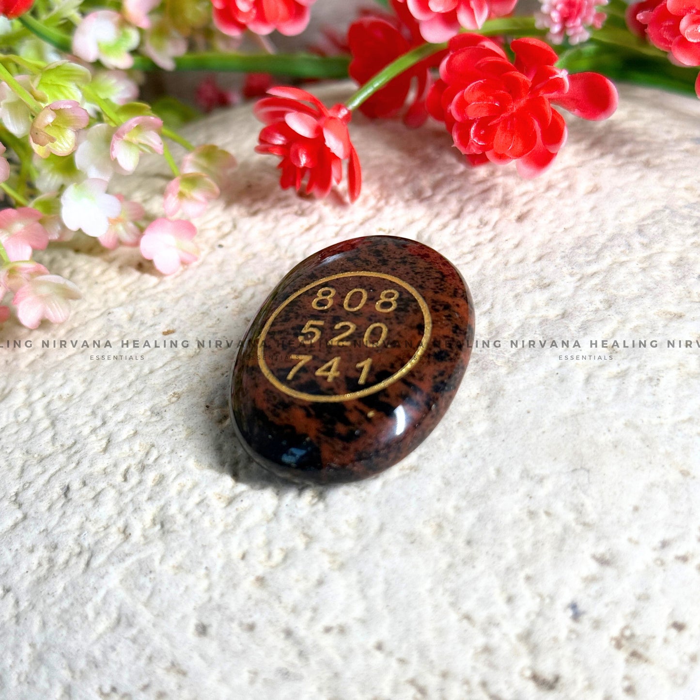 RED JASPER ABUNDANCE ZIBU COIN (Immunity, Strength, Health And Pain Relief) image 0