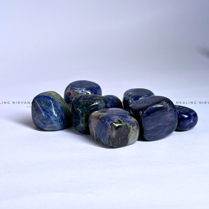 SODALITE TUMBLE HEALING STONE (Sodalite Creativity, Expression, Logic And Communication) image 5