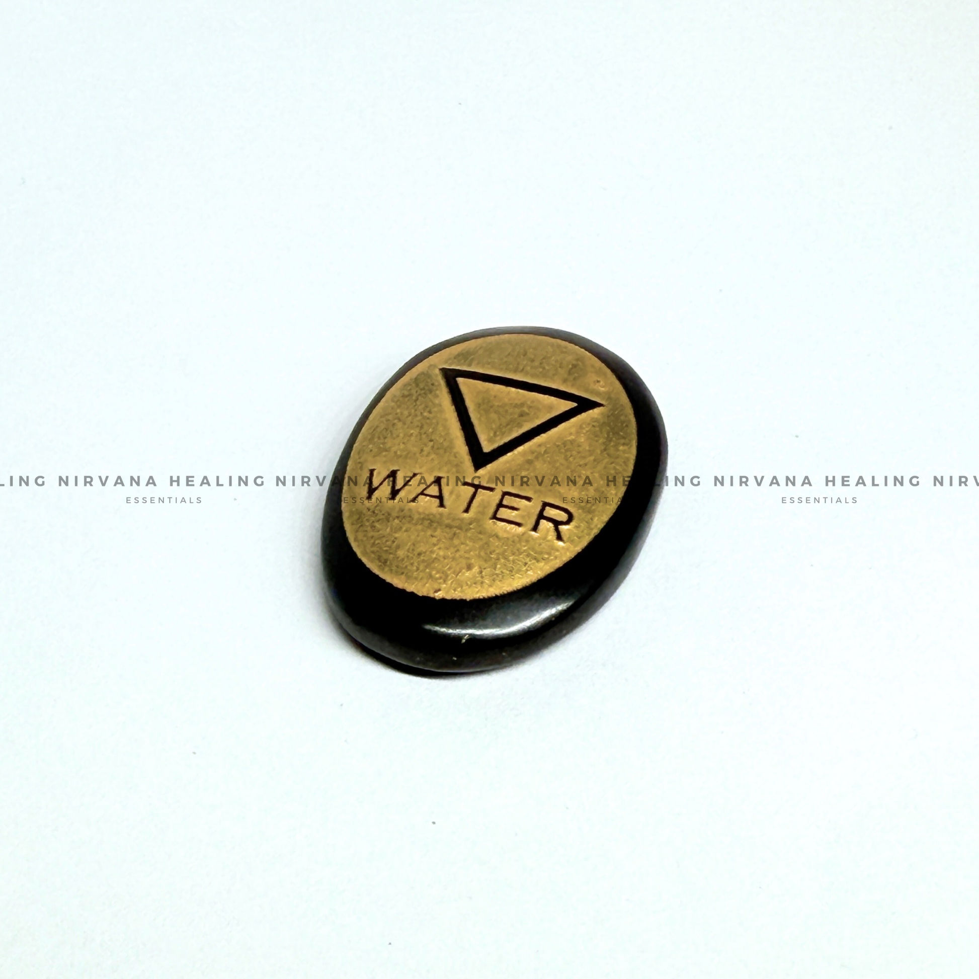 BLACK TOURMALINE WATER ELEMENT ZIBU COIN (Protection, Grounding, Shielding And Growth) image 1