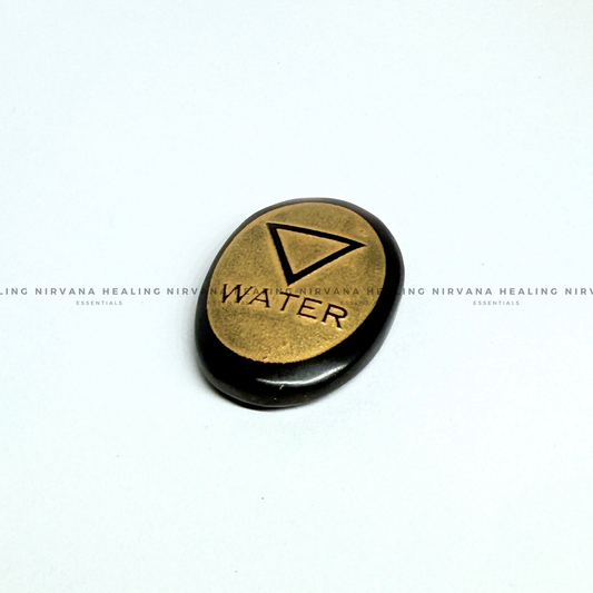 BLACK TOURMALINE WATER ELEMENT ZIBU COIN (Protection, Grounding, Shielding And Growth) image 1