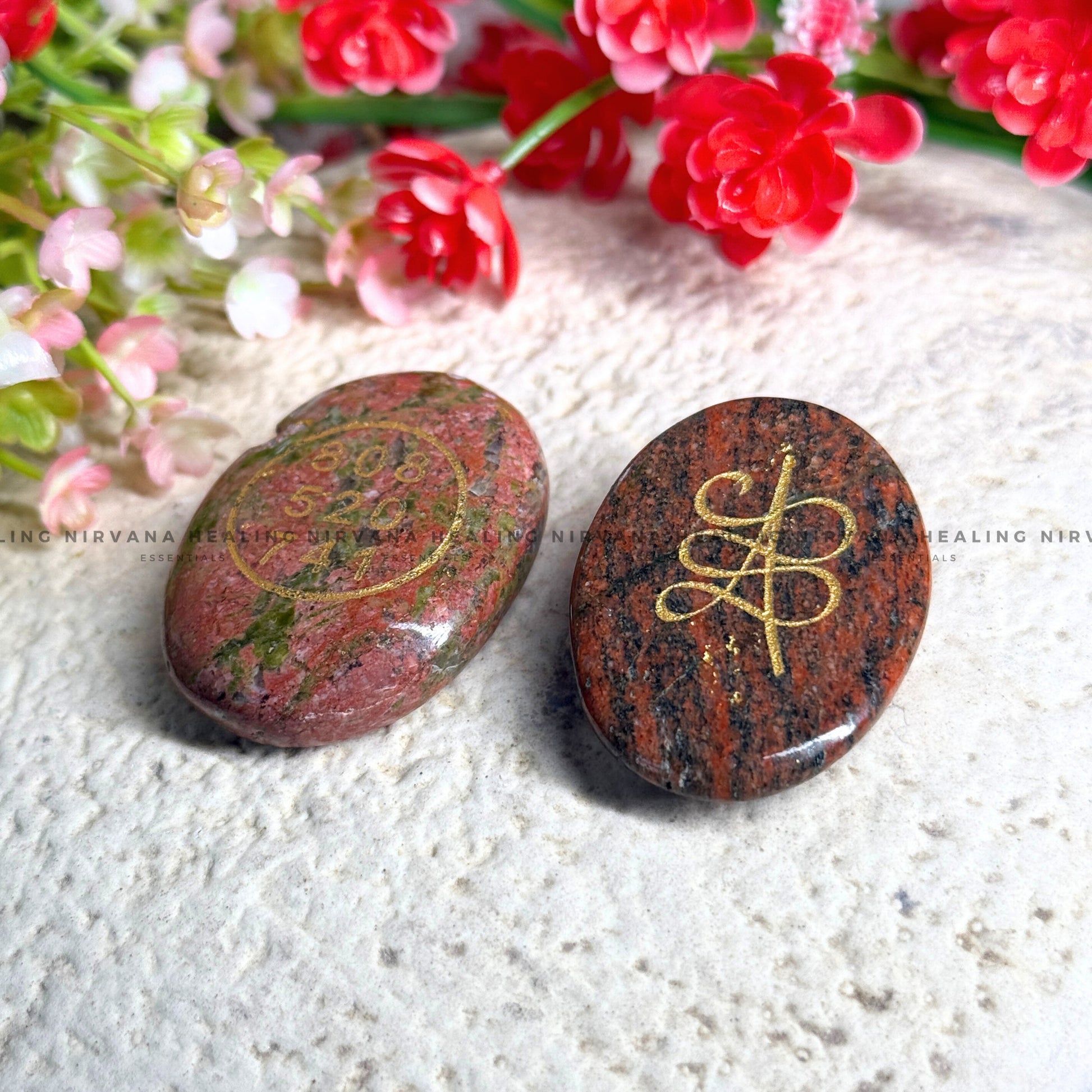 UNAKITE ABUNDANCE ZIBU COIN (Emotional Healing, Heart Awakening And Inner Peace).  image 2