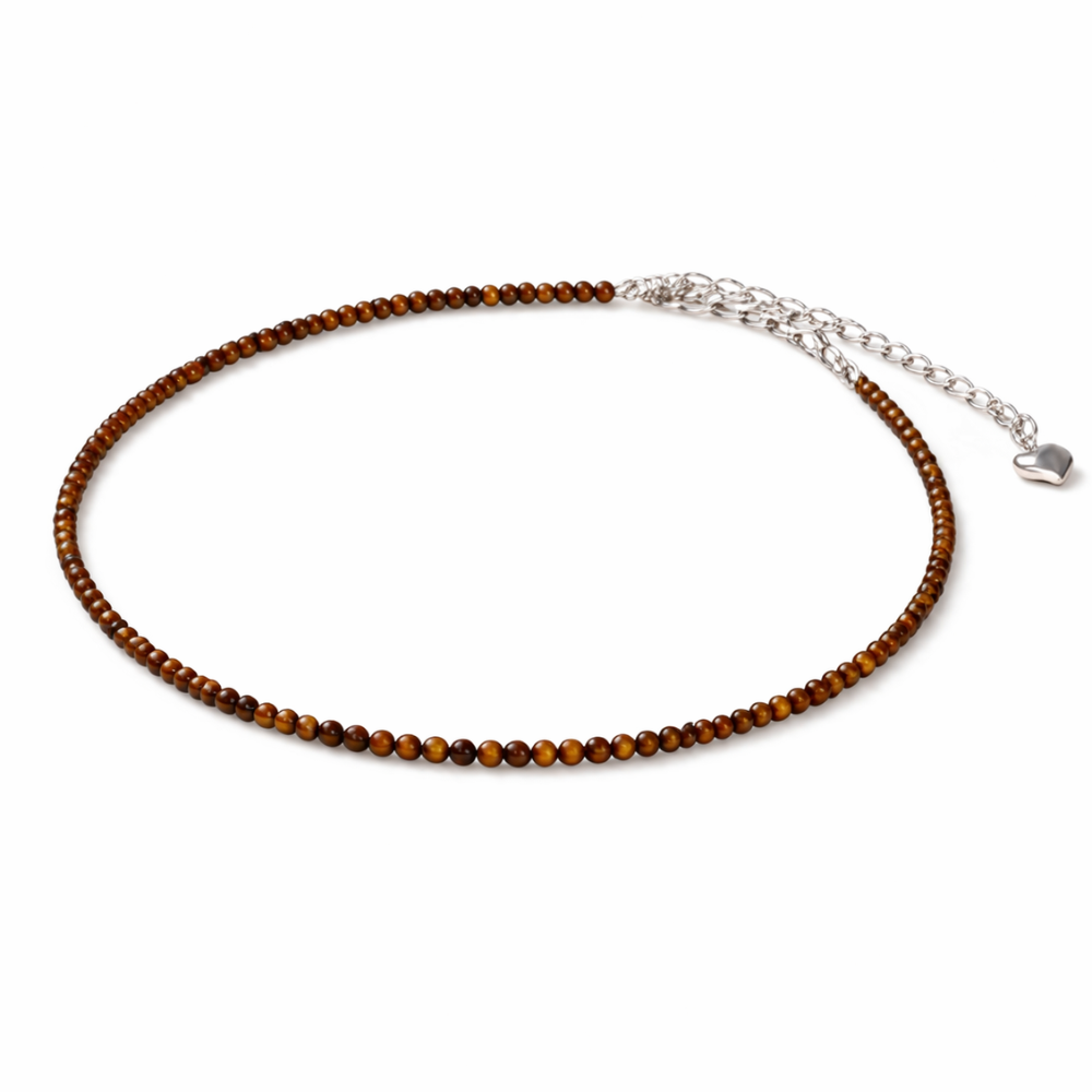 TIGER EYE ANKLET -  Confidence, Protection & Grounded Strength image 3