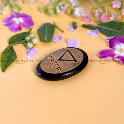 BLACK TOURMALINE WATER ELEMENT ZIBU COIN (Protection, Grounding, Shielding And Growth) image 3