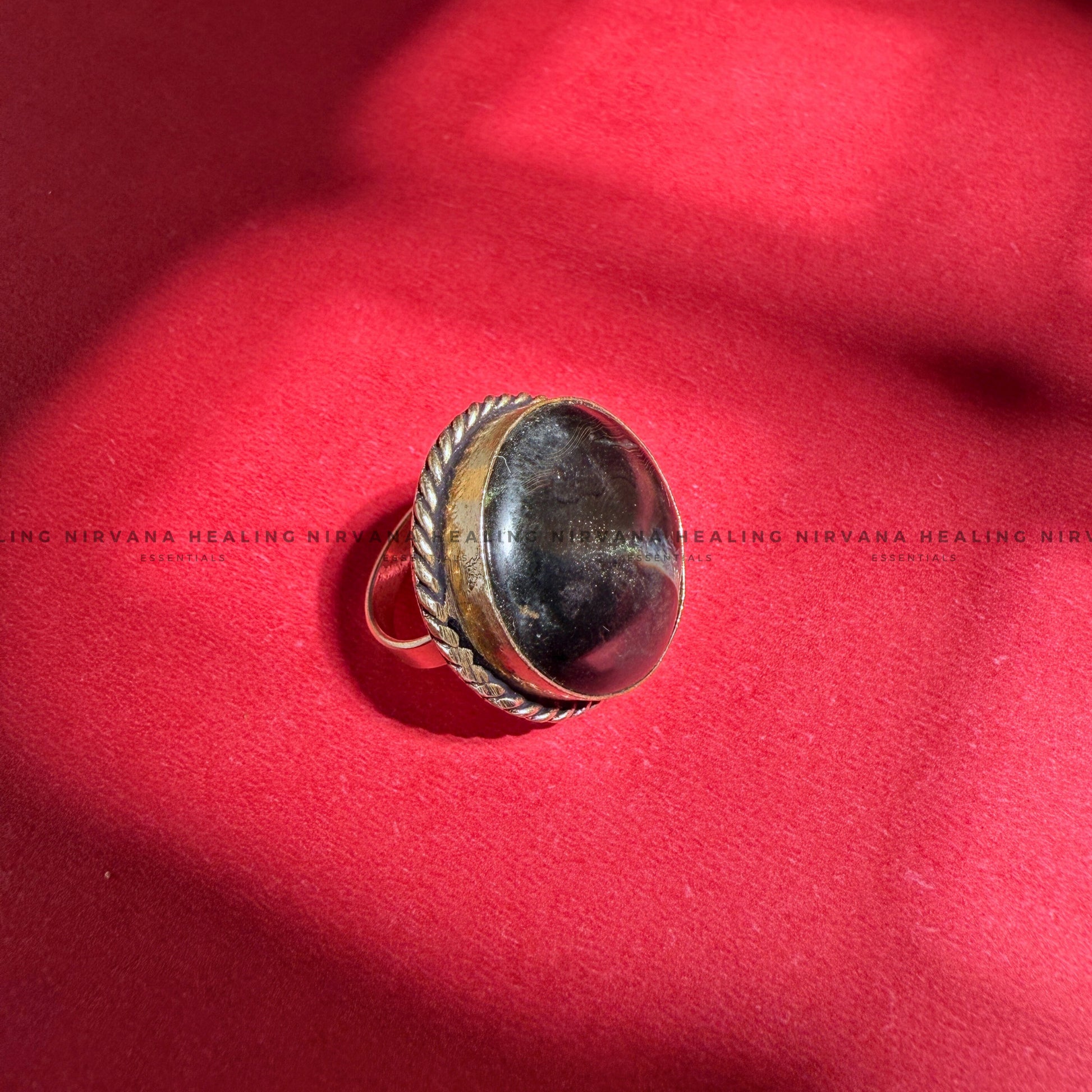 HAKIK SULEMANI BLACK ROUND RING (Evil Eye Protection, Grounding and Energy Shielding). image 2