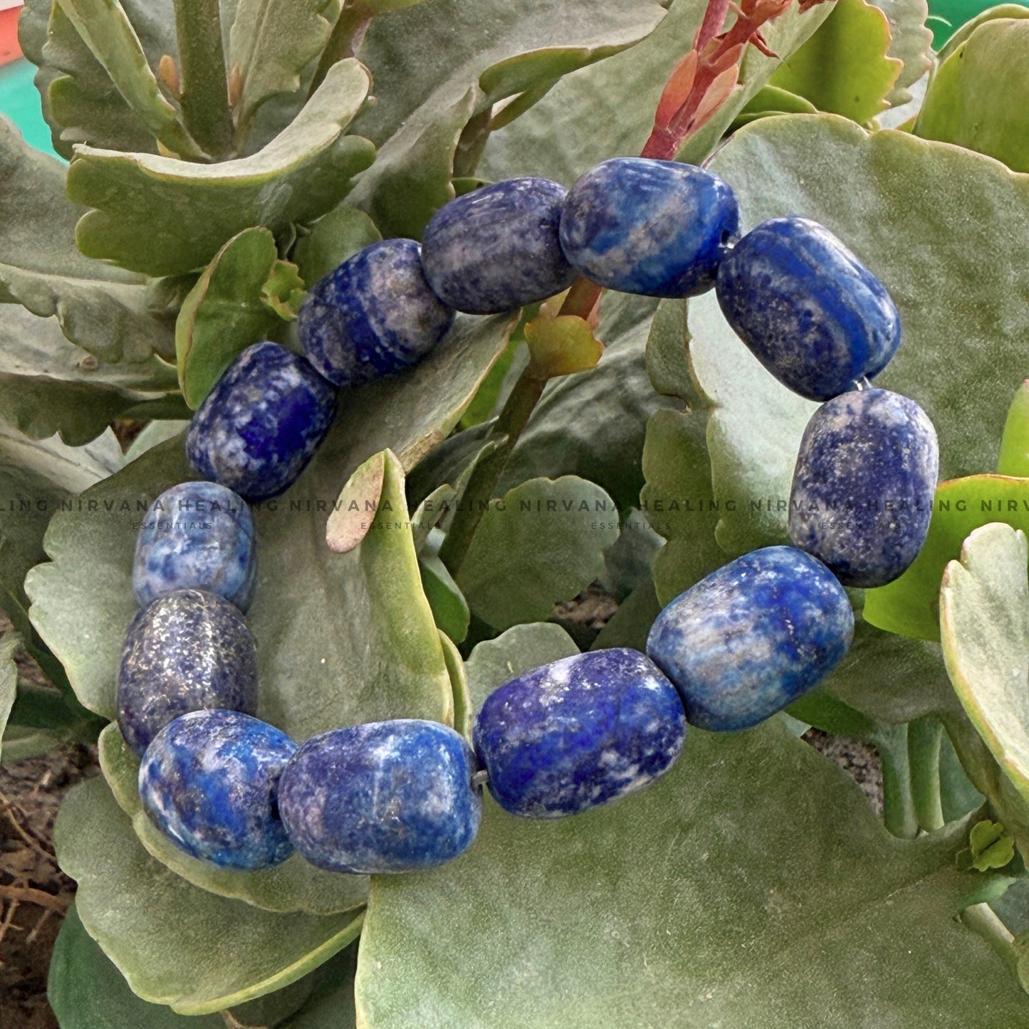 LAPIS LAZULI TUMBLE BRACELET (Communication, Truth, Ease Of Expression And Wisdom) image 4