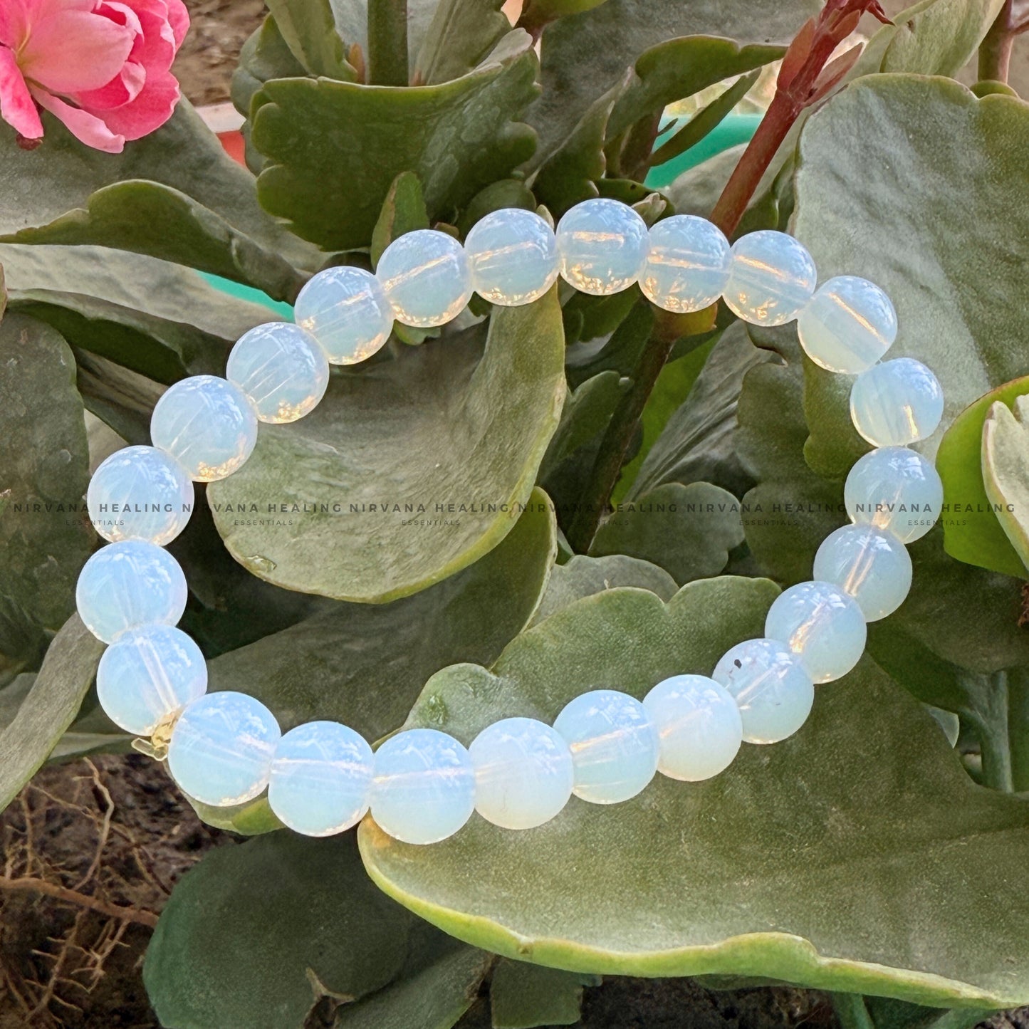 OPALITE ROUND BEADED BRACELET (Balance, Enhance Psychic Abilities, Serenity And Transformation) image 3