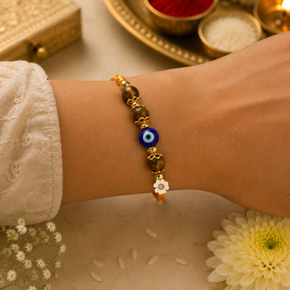 Tiger Eye Crystal Rakhi
