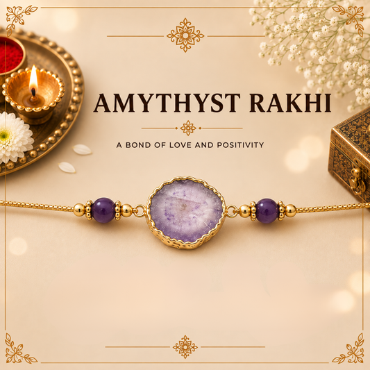 Amethyst Crystal Rakhi