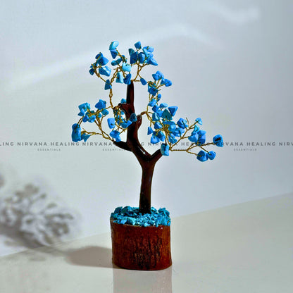 TURQUOISE CRYSTAL TREE Approx 100 Beads (Divine Protection, Psycho Gifts, Healing, Wisdom, Truth) image 2