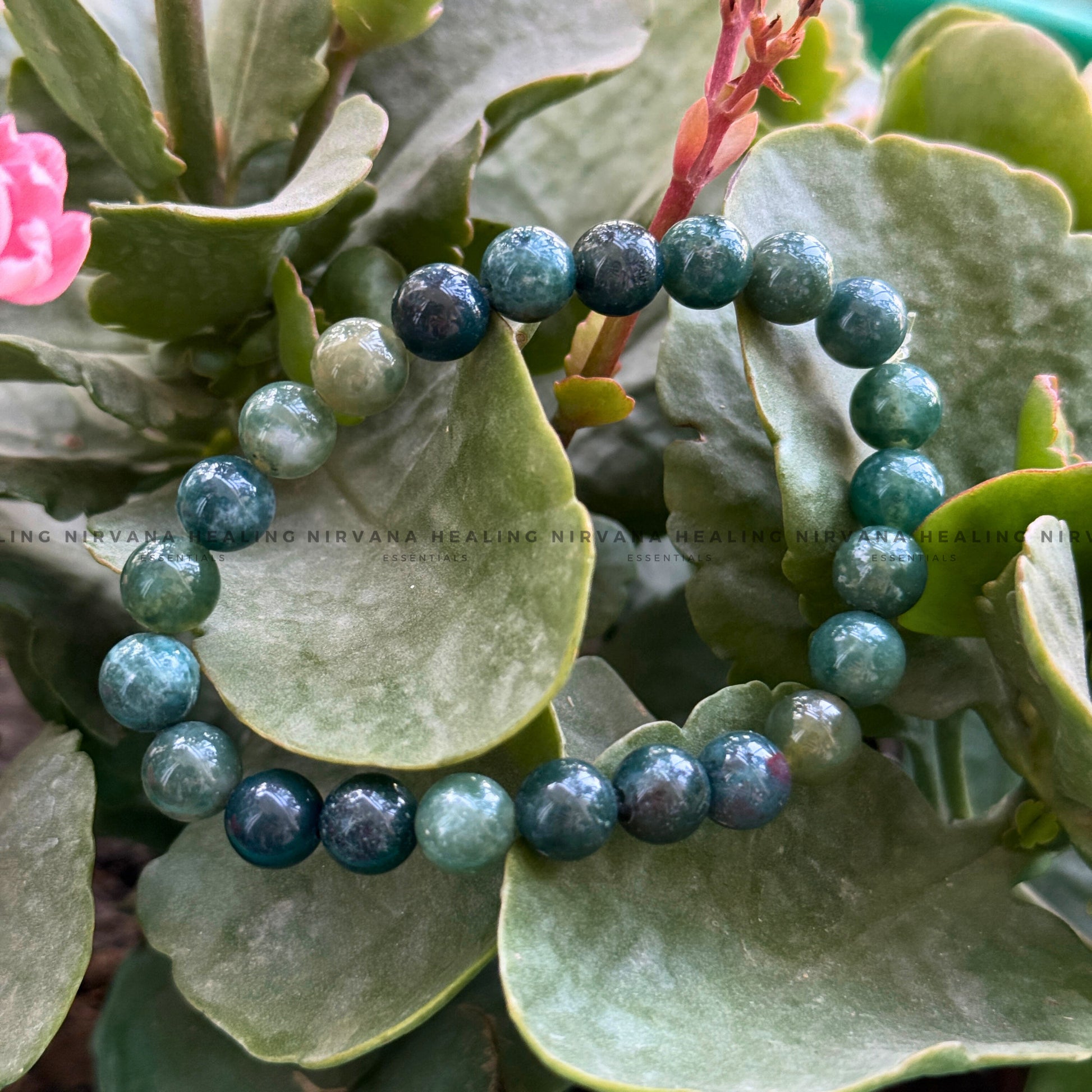 BLOODSTONE ROUND BEADED BRACELET (Immunity, Strength, Health And Pain Relief) image 4