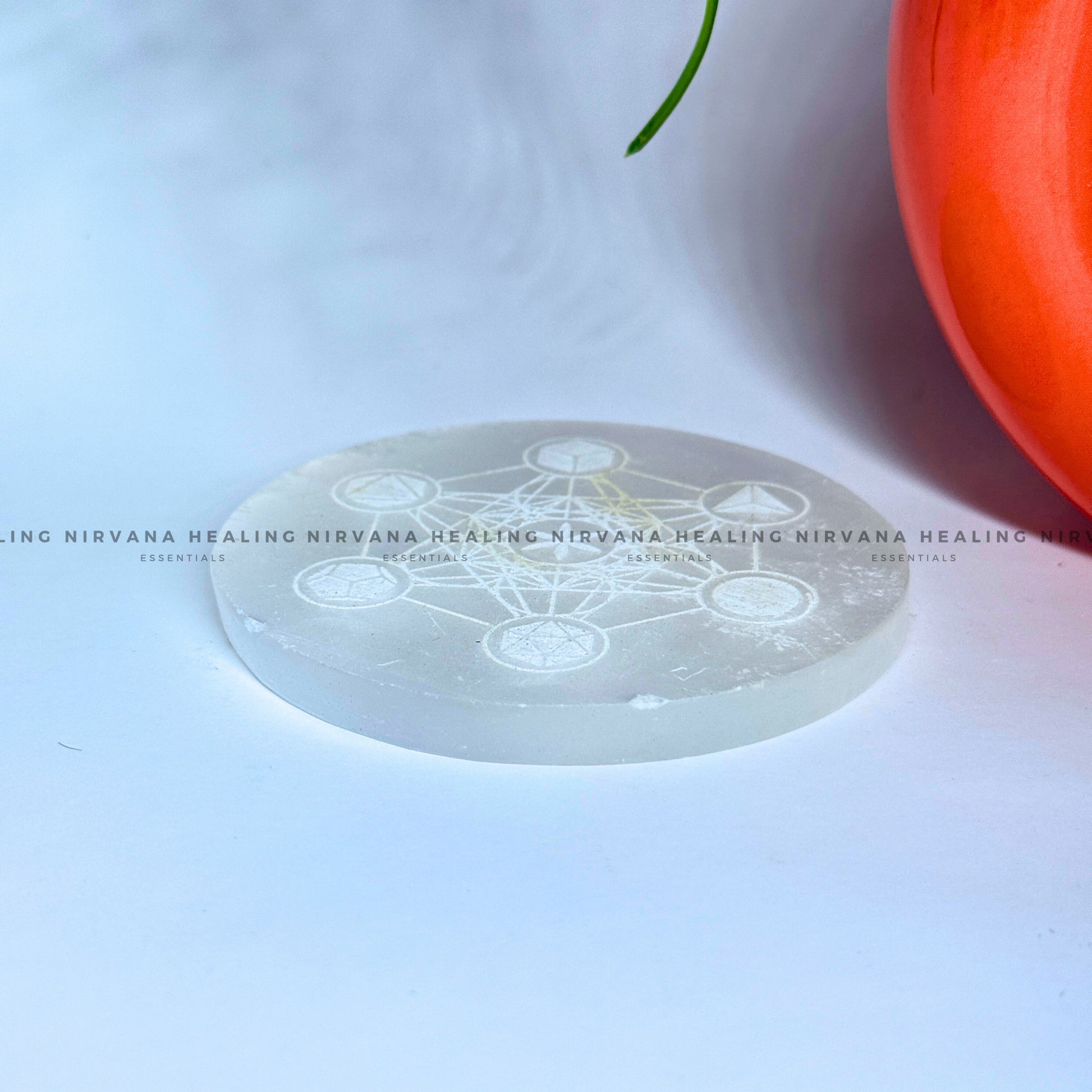 SELENITE METATRON CHARGING PLATE (Aura Cleansing, Charging, Cleansing And Purification). image 2