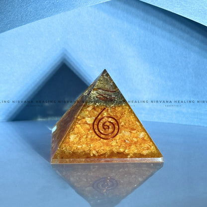 YELLOW AVENTURINE PYRAMID (Joy, Leadership, Empowerment) image 3