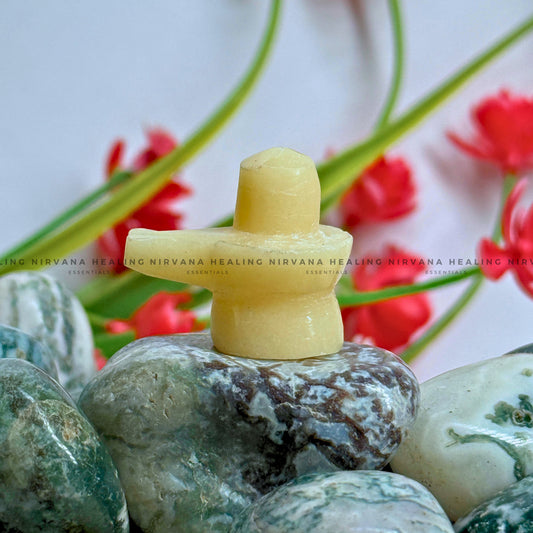 YELLOW AVENTURINE SHIVLING (1 Inch) (Joy, Leadership And Empowerment) image 0