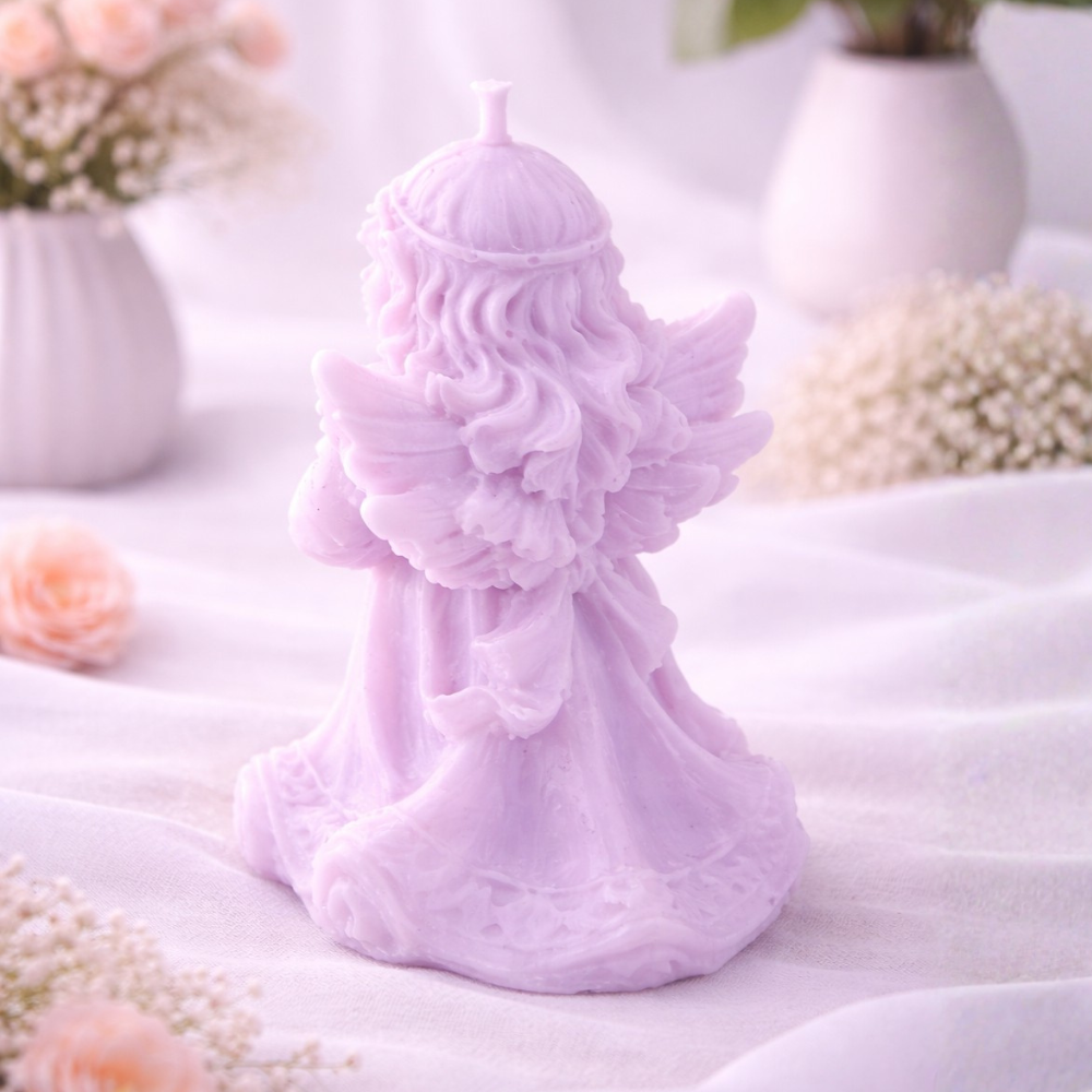 SERENITY PRAYER ANGEL CANDLE (Made From Natural Beeswax) image 2