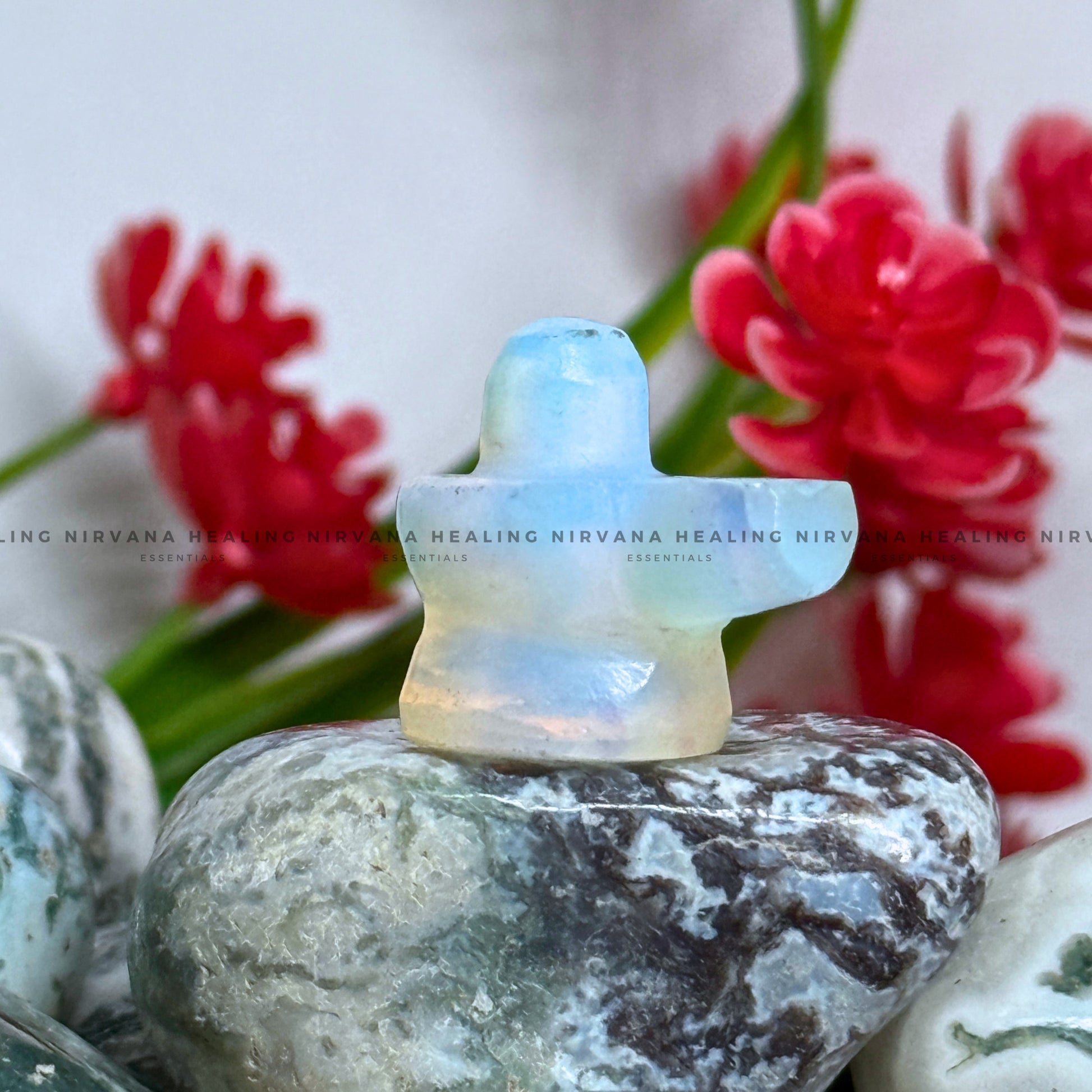 OPALITE SHIVLING (1 Inch) (Balance, Enhance Psychic Abilities, Serenity And Transformation) image 1