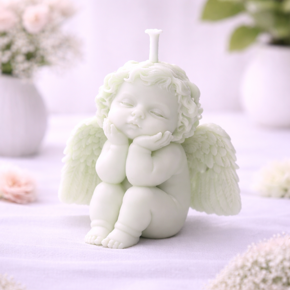 GUARDIAN ANGEL CANDLE (Made From Natural Beeswax) image 4