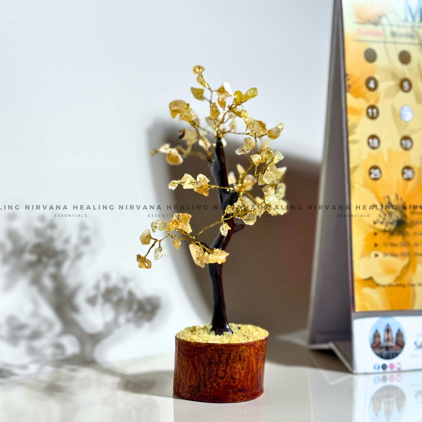 CITRINE CRYSTAL TREE (SMALL) Approx 100 Beads (Abundance, Creativity, Success And Confidence). image 4
