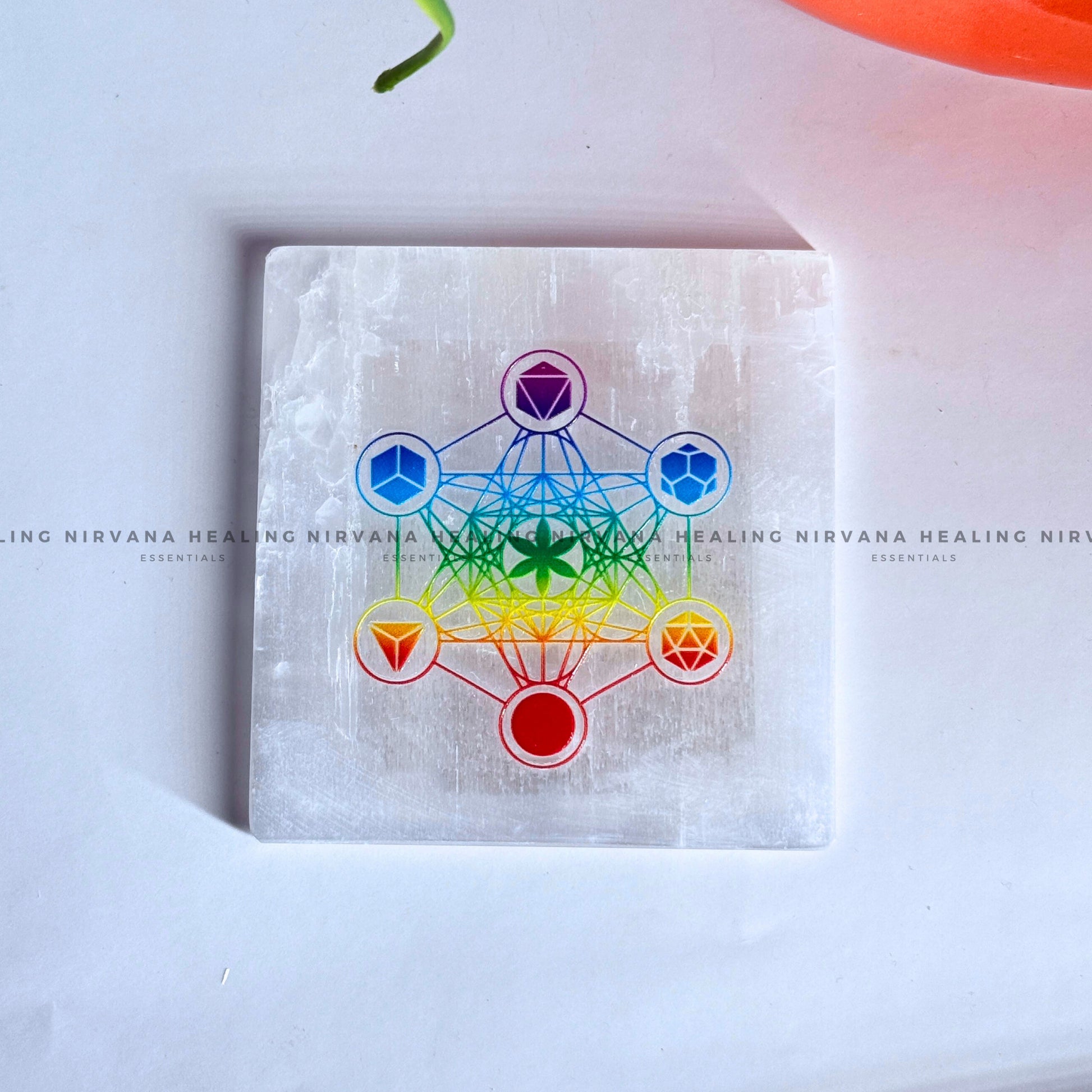  SELENITE METRATRON CUBE CHARGING PLATE (Aura Cleansing, Charging, Cleansing And Purification). image 3