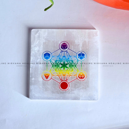  SELENITE METRATRON CUBE CHARGING PLATE (Aura Cleansing, Charging, Cleansing And Purification). image 3