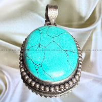 Turquoise Crystal Pendent