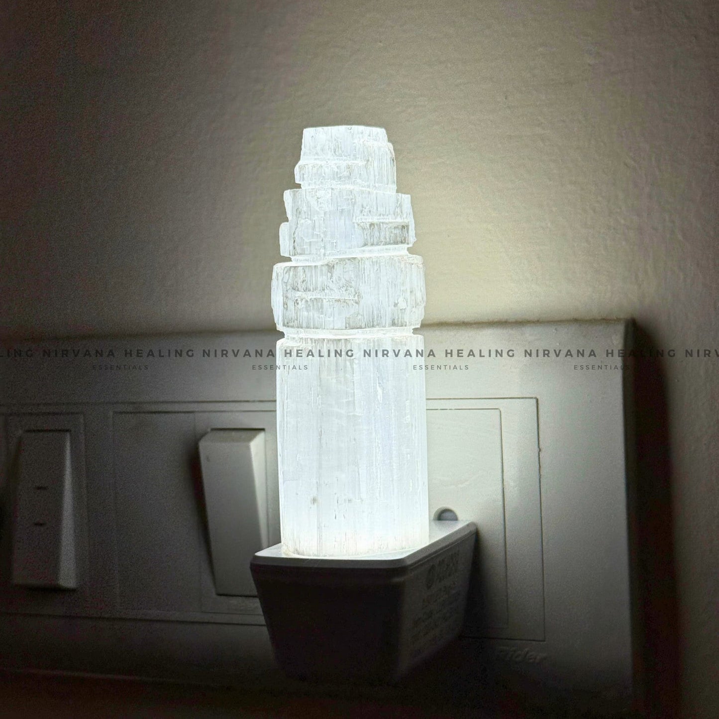 NATURAL SELENITE CRYSTAL LAMP (Aura Cleansing ,Charging, Cleansing And Purification). image 4