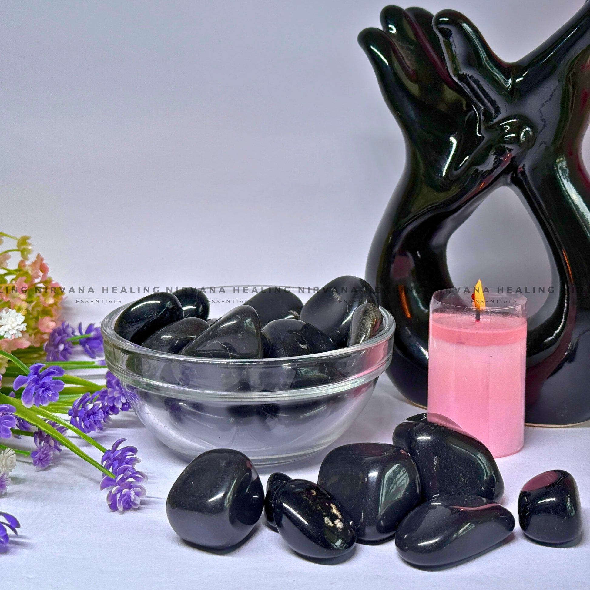 BLACK TOURMALINE TUMBLE STONES (Protection, Grounding, Shielding And Growth) image 3