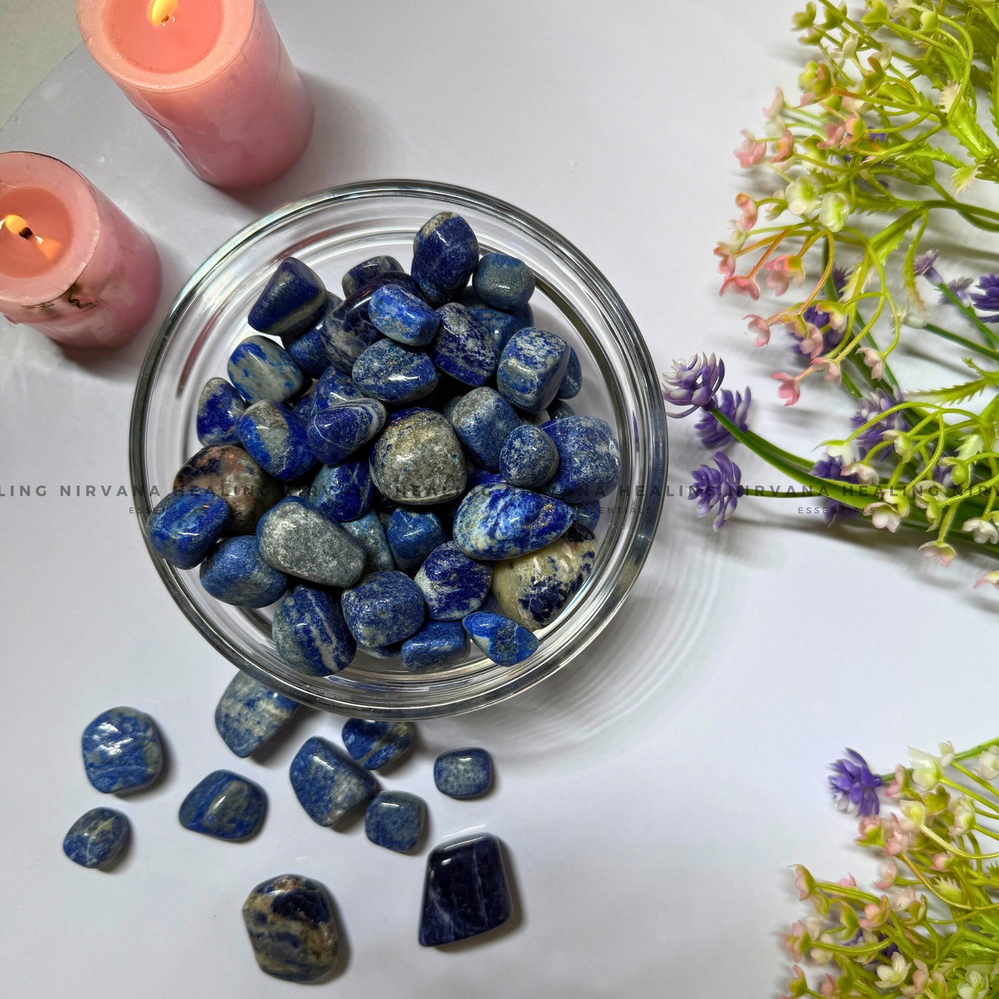 LAPIS LAZULI TUMBLE STONES (Communication, Truth, Ease Of Expression And Wisdom) image 0