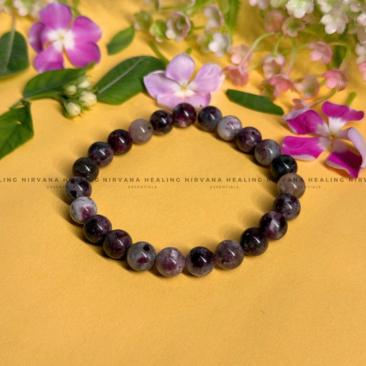 PINK TOURMALINE ROUND BEADED BRACELET (emotional healing, Compassion, Divine  Love And Forgiveness)   image 0