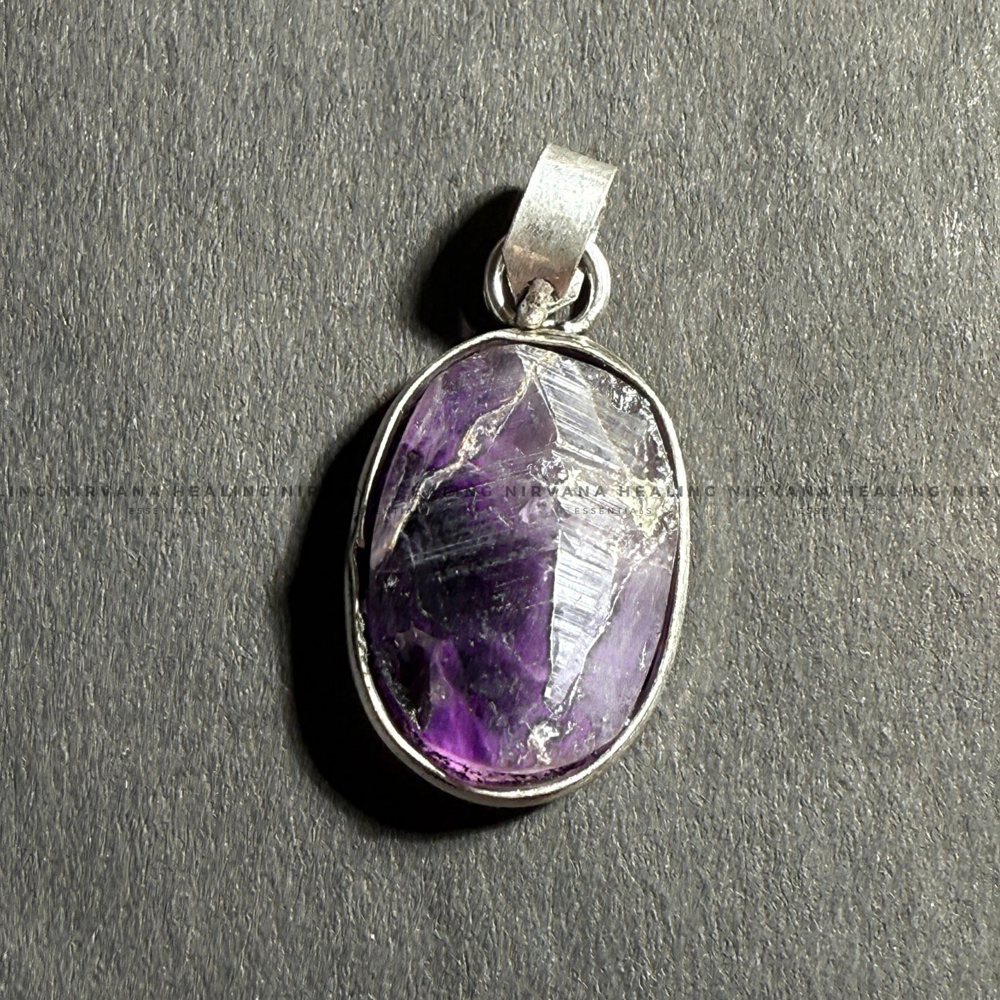 AMETHYST RAW PENDANT (Meditation, Stress Reduction, Intuition And Manifestation)   image 1