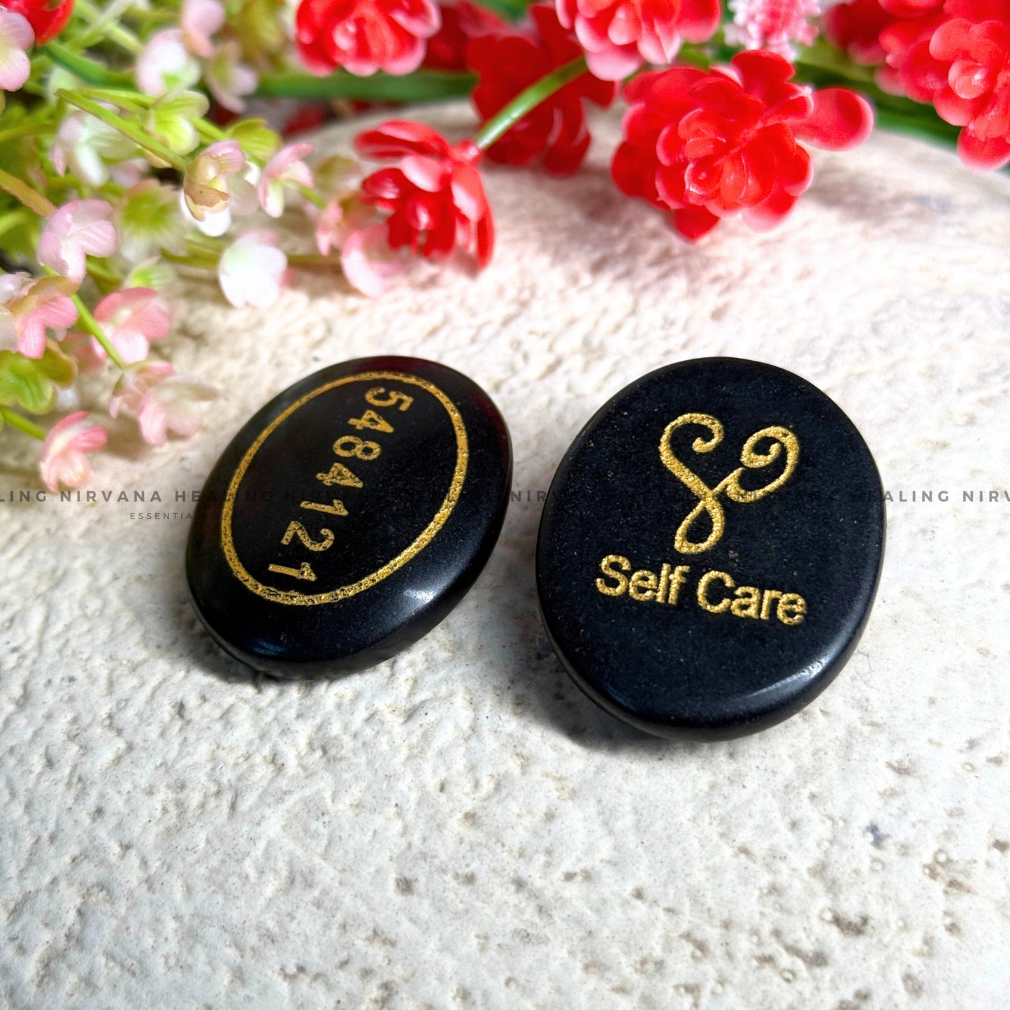 BLACK TOURMALINE SELF LOVE COIN (Protection, Grounding, Shielding And Growth) image 0