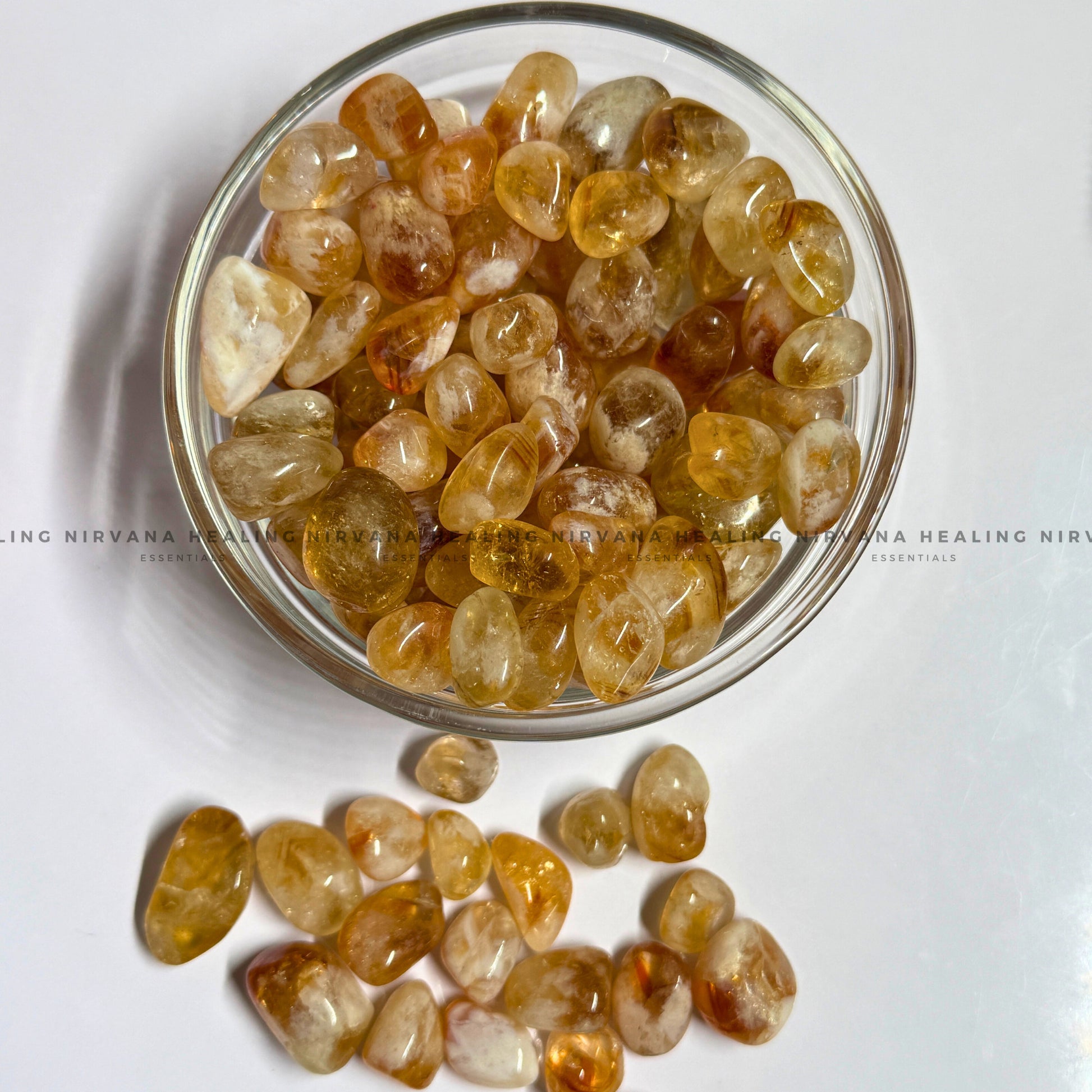 CITRINE TUMBLE STONES (Abundance, Creativity, Success And Confidence).  image 0