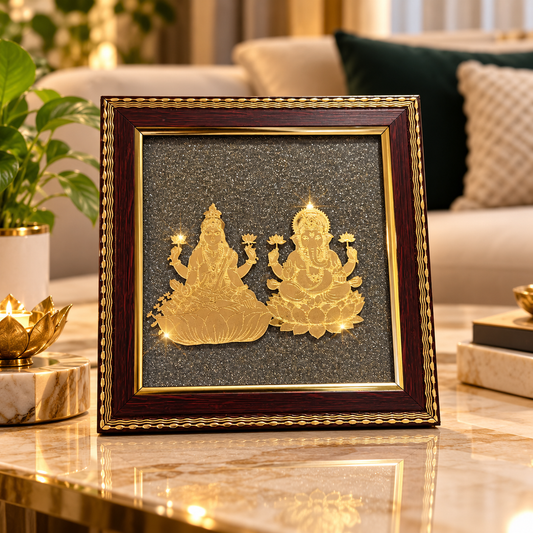 Laxmi Ganesh Pyrite Frame