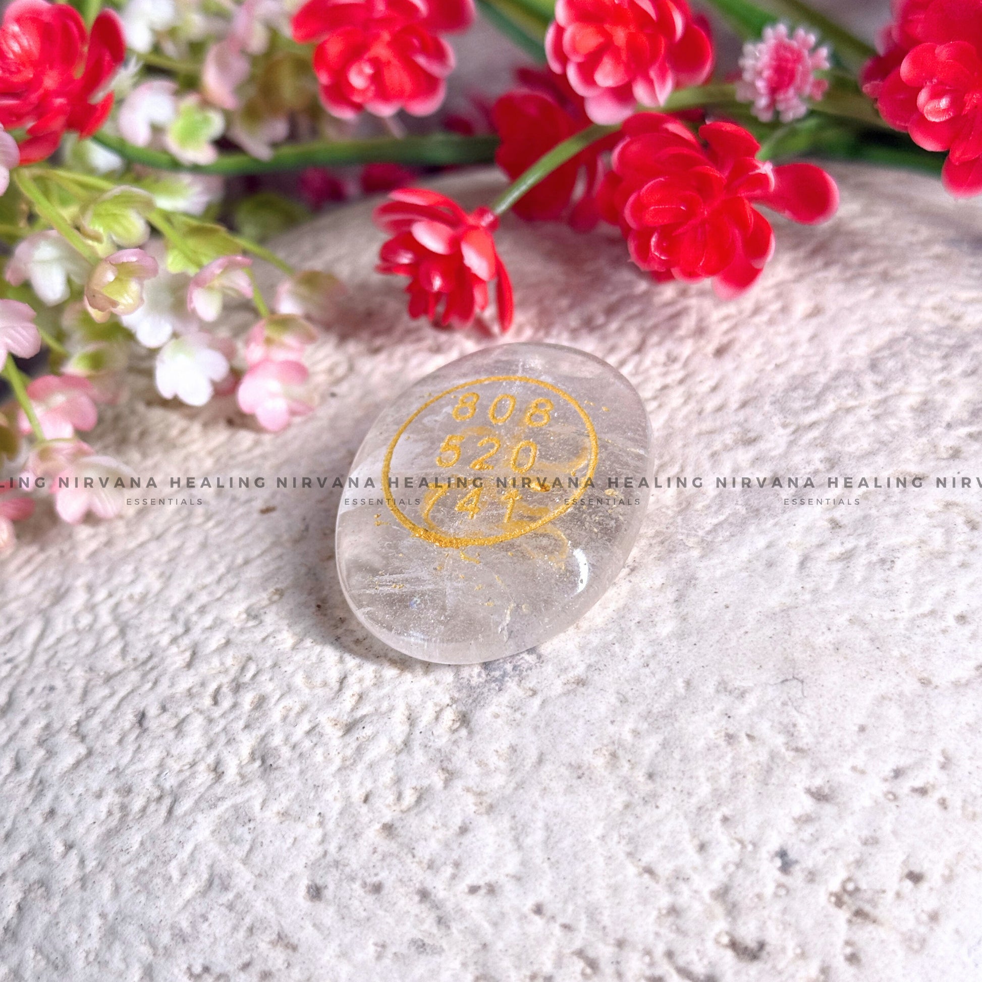 CLEAR QUARTZ ABUNDANCE ZIBU COIN (Mental Clarity, Master Healer And Energy Amplifier).  image 0