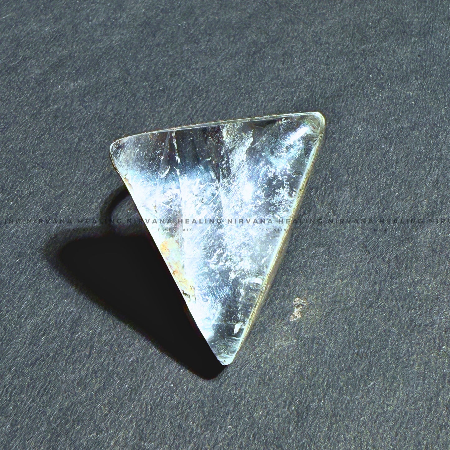 CLEAR QUARTZ TRIANGULAR RING (Mental Clarity, Master Healer And Energy Amplifier)  image 3
