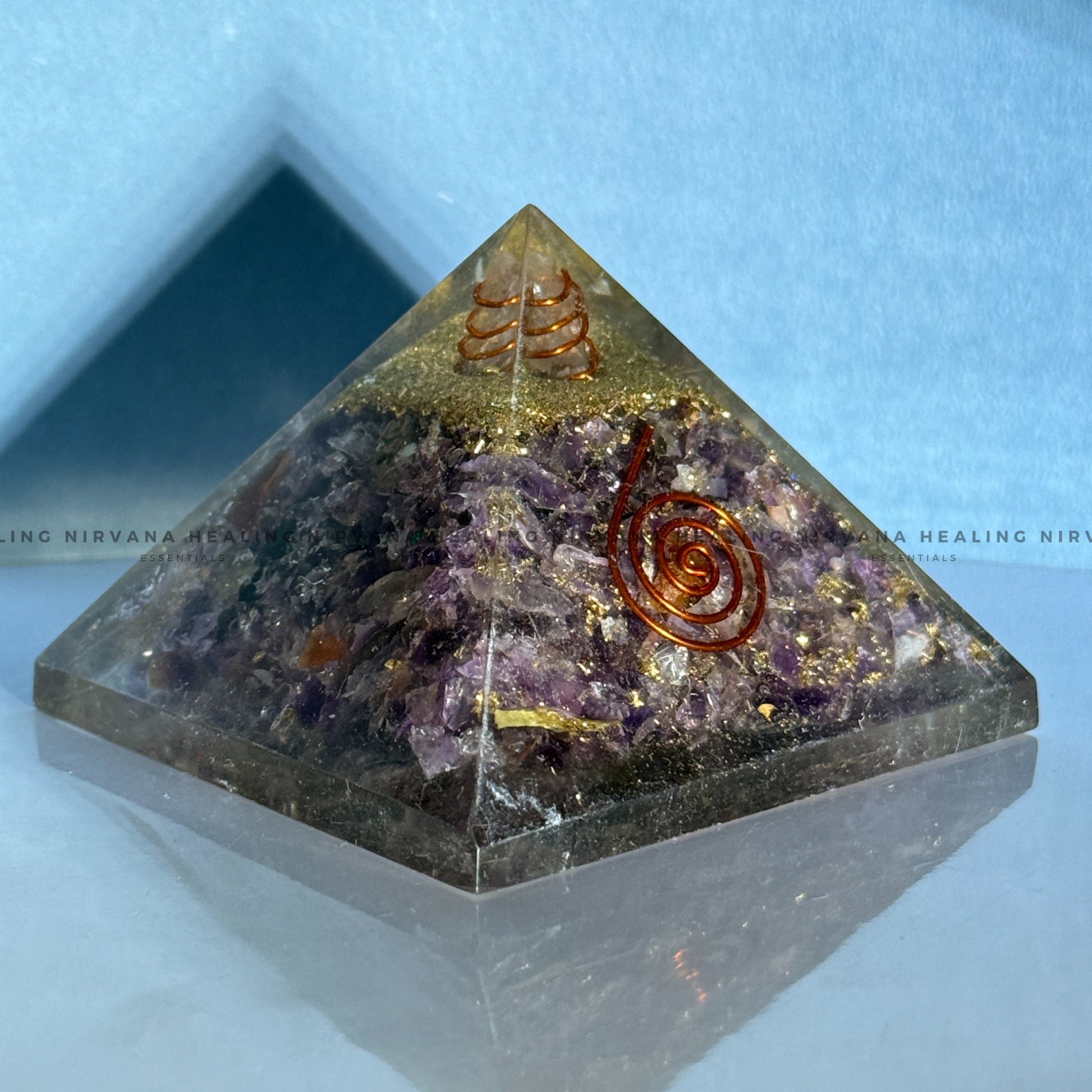 AMETHYST JADE PYRAMID (Meditation, Stress Reduction, Intuition And Manifestation) image 5