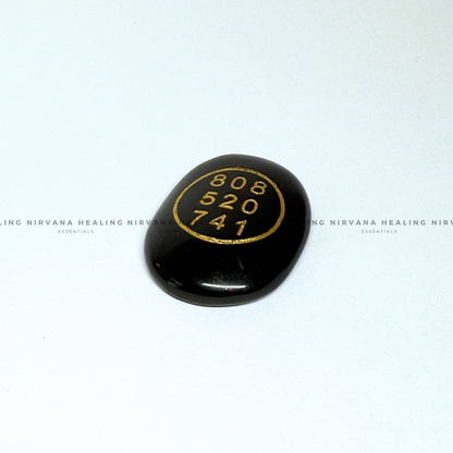 BLACK TOURMALINE ABUNDANCE ZIBU COIN (Protection, Grounding, Shielding And Growth) image 1