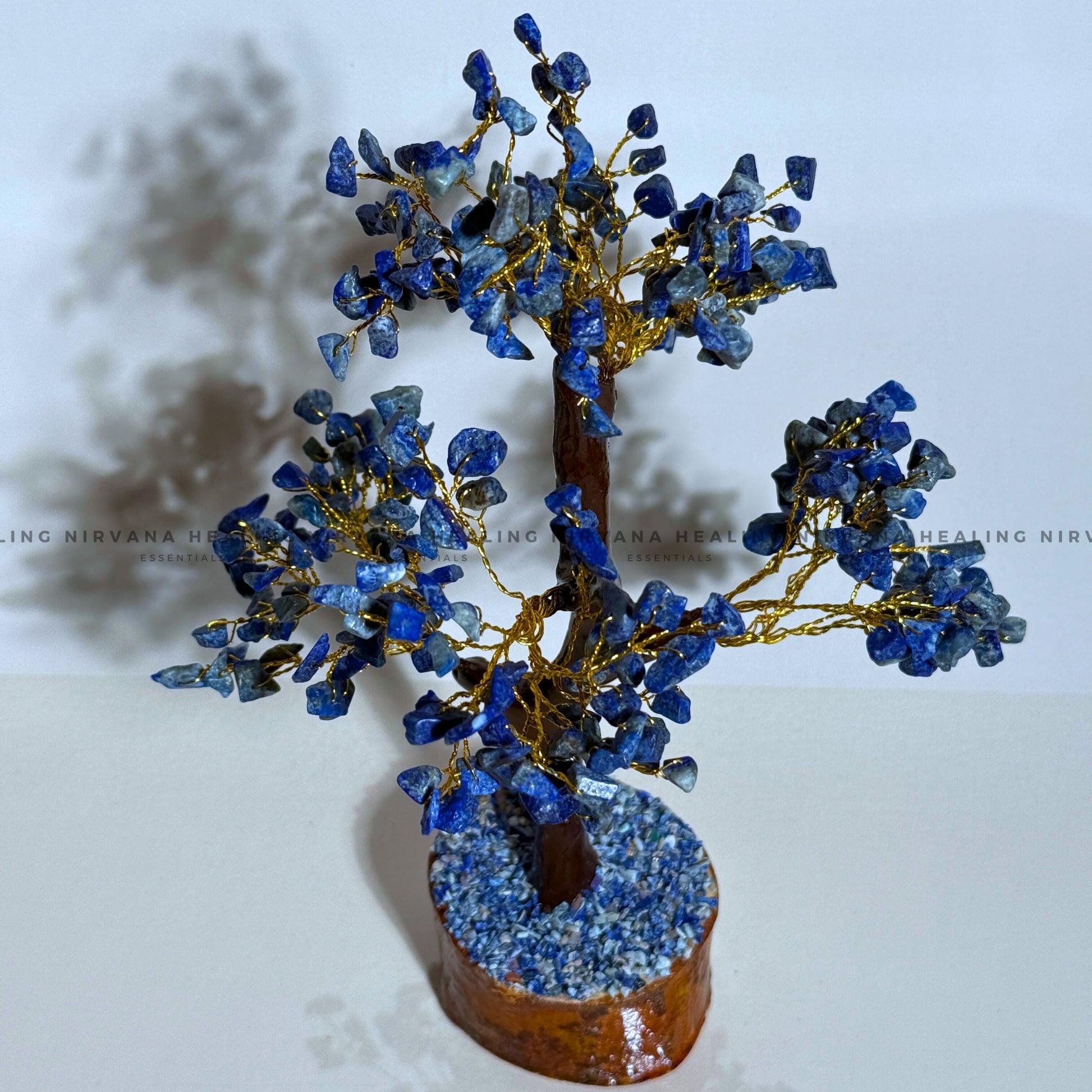 LAPIS LAZULI CRYSTAL TREE (BIG) Approx 300 Beads  (Communication, Truth, Ease Of Expression And Wisdom) image 3