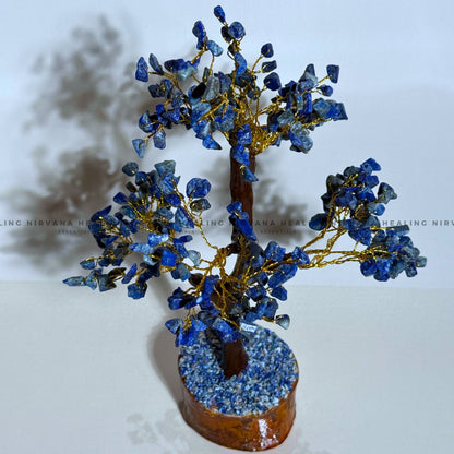 LAPIS LAZULI CRYSTAL TREE (BIG) Approx 300 Beads  (Communication, Truth, Ease Of Expression And Wisdom) image 3