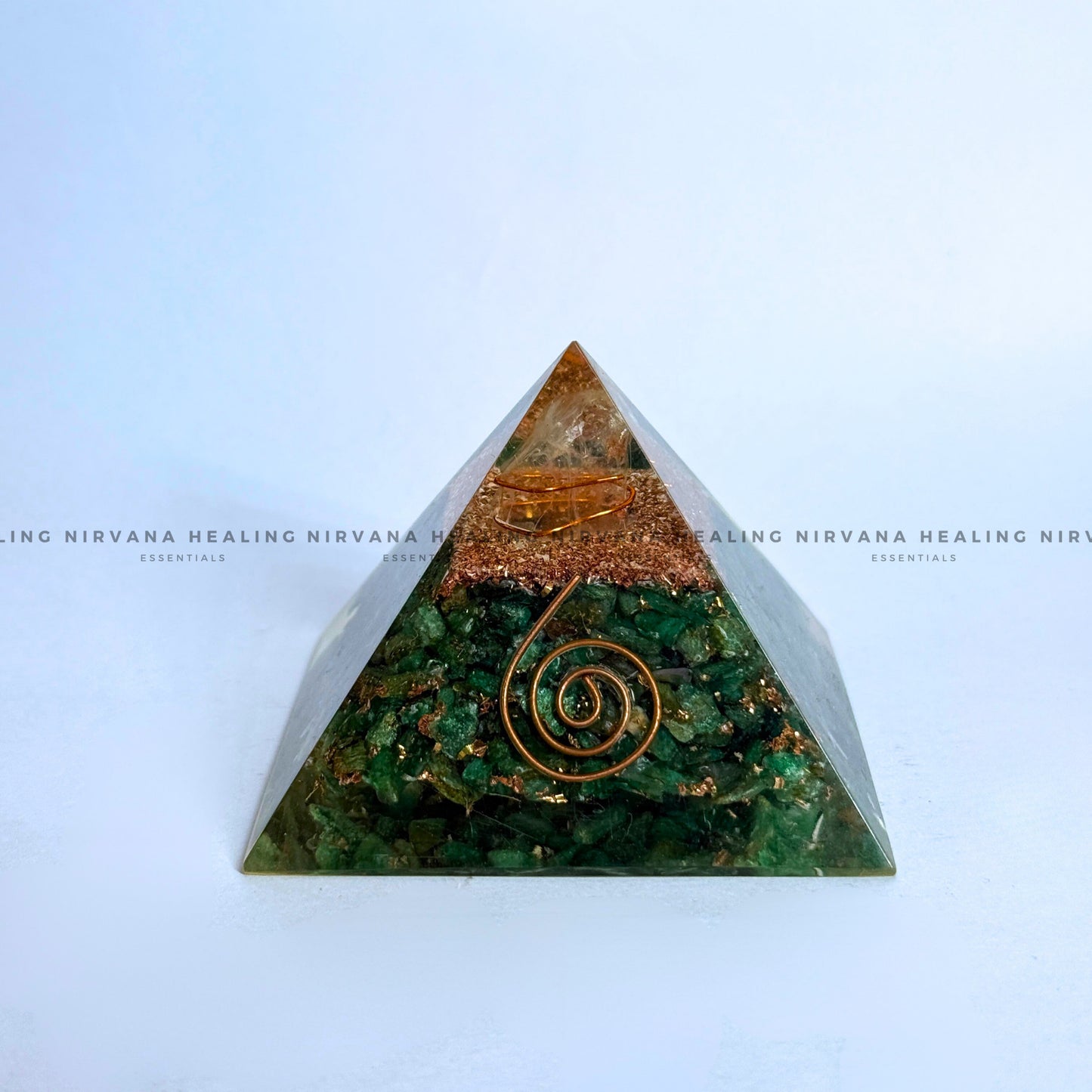 GREEN AVENTURINE PYRAMID (Luck, Money, Abundance, Career And Growth).  image 0