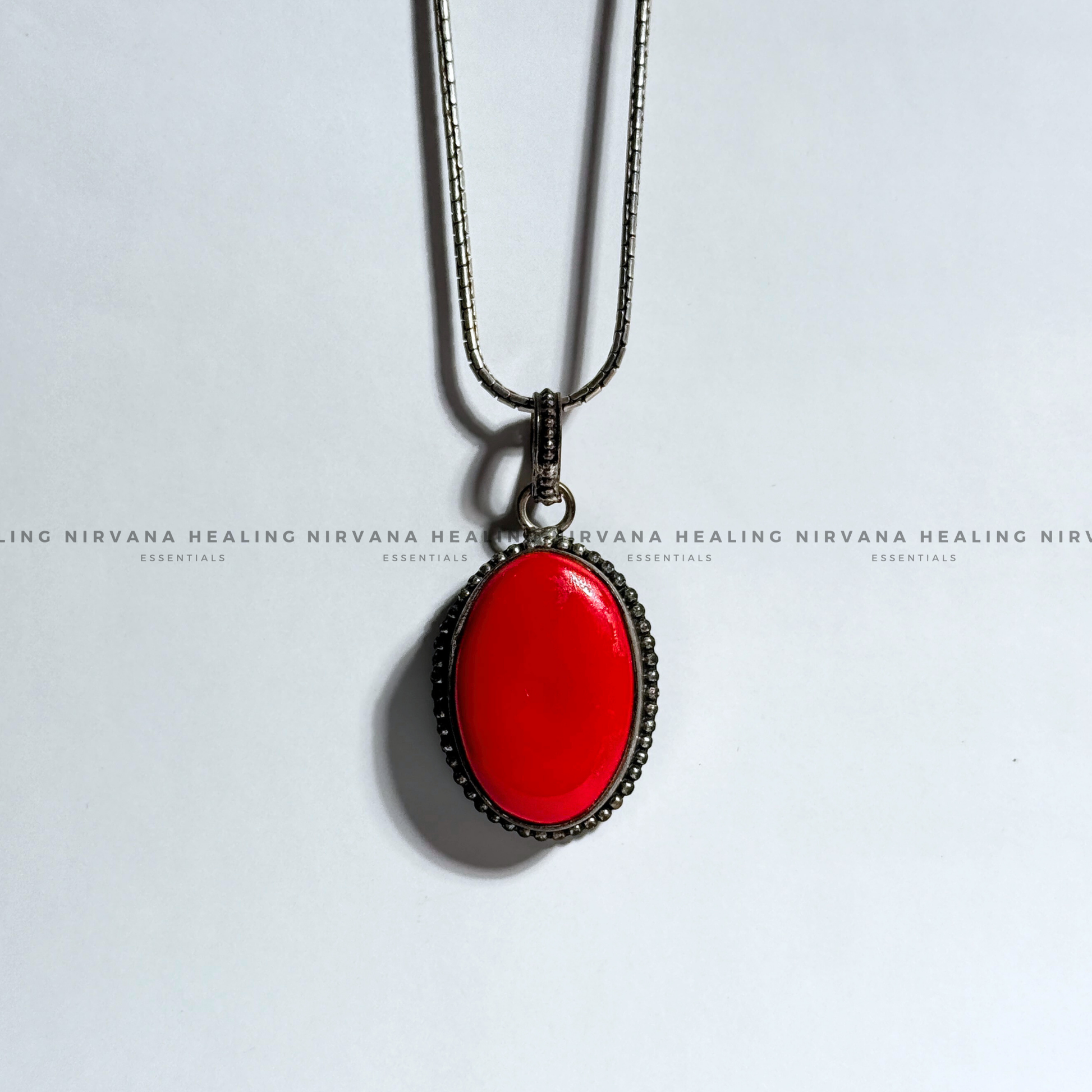RED CORAL JADE PENDANT (Courage, Strength And Vitality) image 6