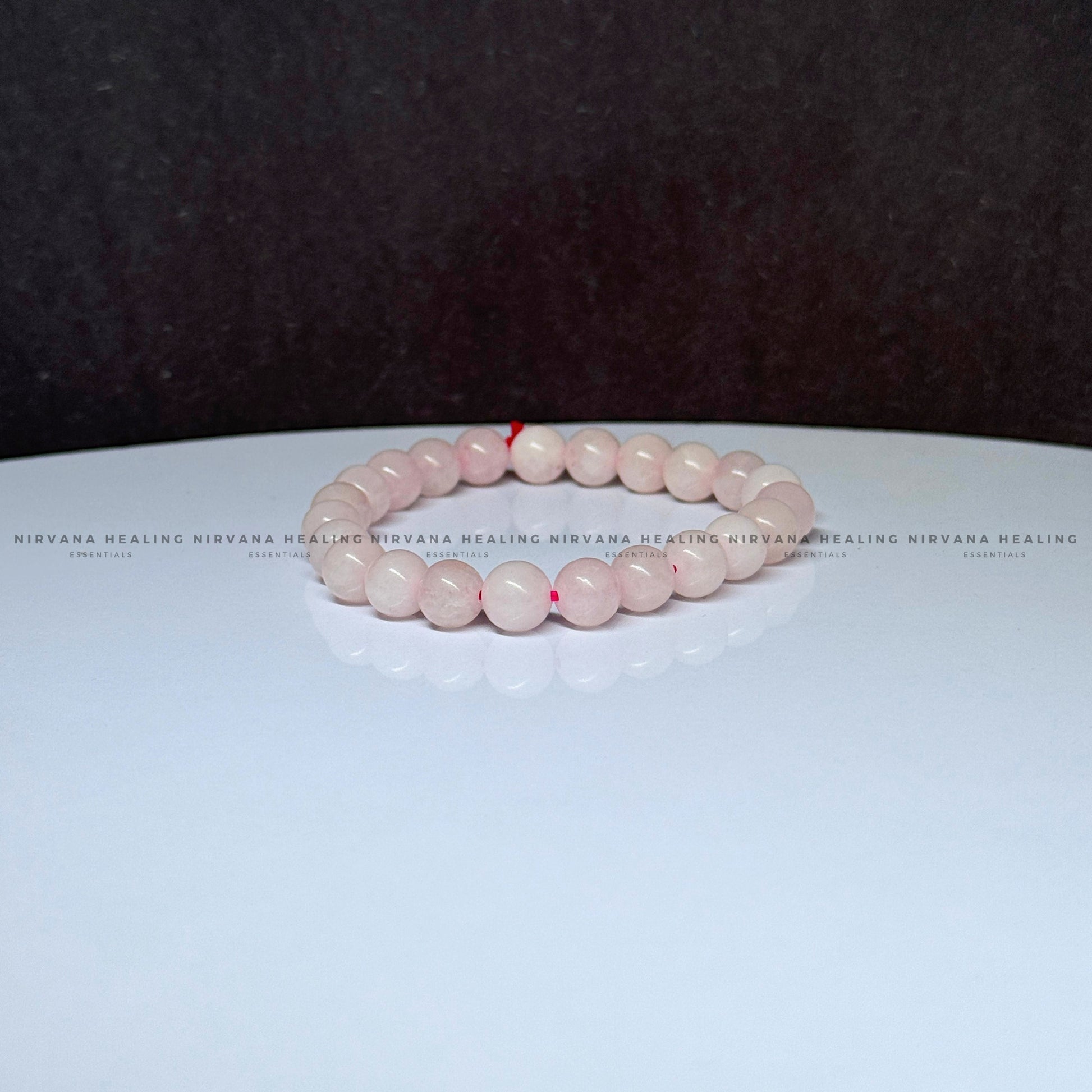 ROSE QUARTZ ROUND BEADED BRACELET (Love, Romance, Relationship, Emotion And Balance) image 2