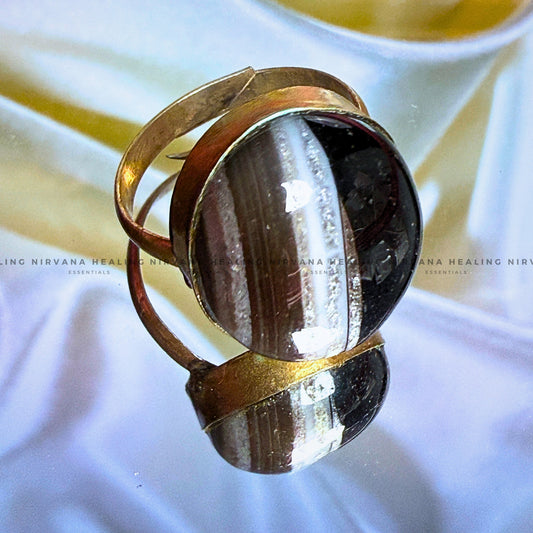 HAKIK SULEMANI ROUND RING (Evil Eye Protection, Grounding and Energy Shielding). image 0