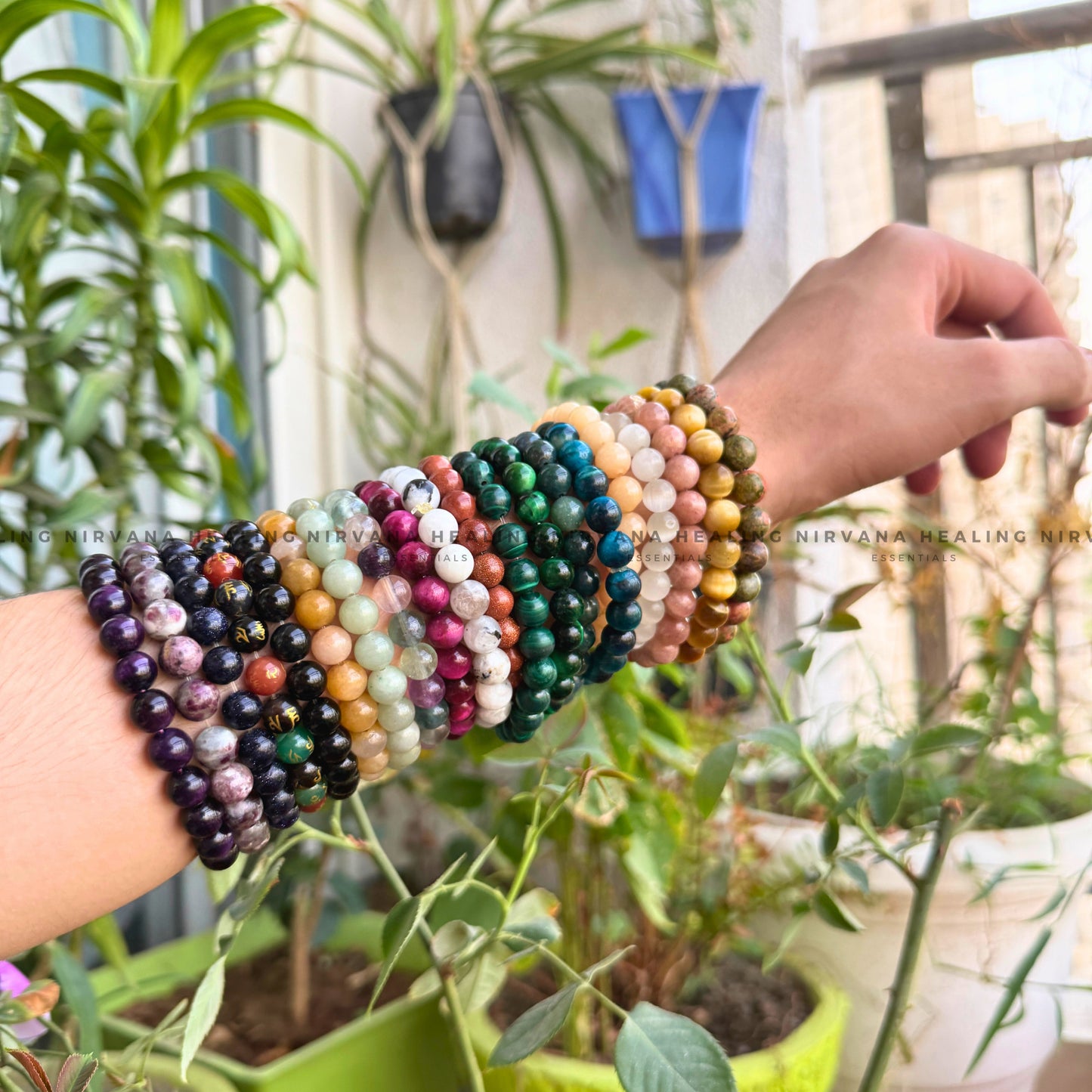 FLUORITE ROUND BEADED BRACELET (Concentration, Clarity, Memory And Studies). image 5
